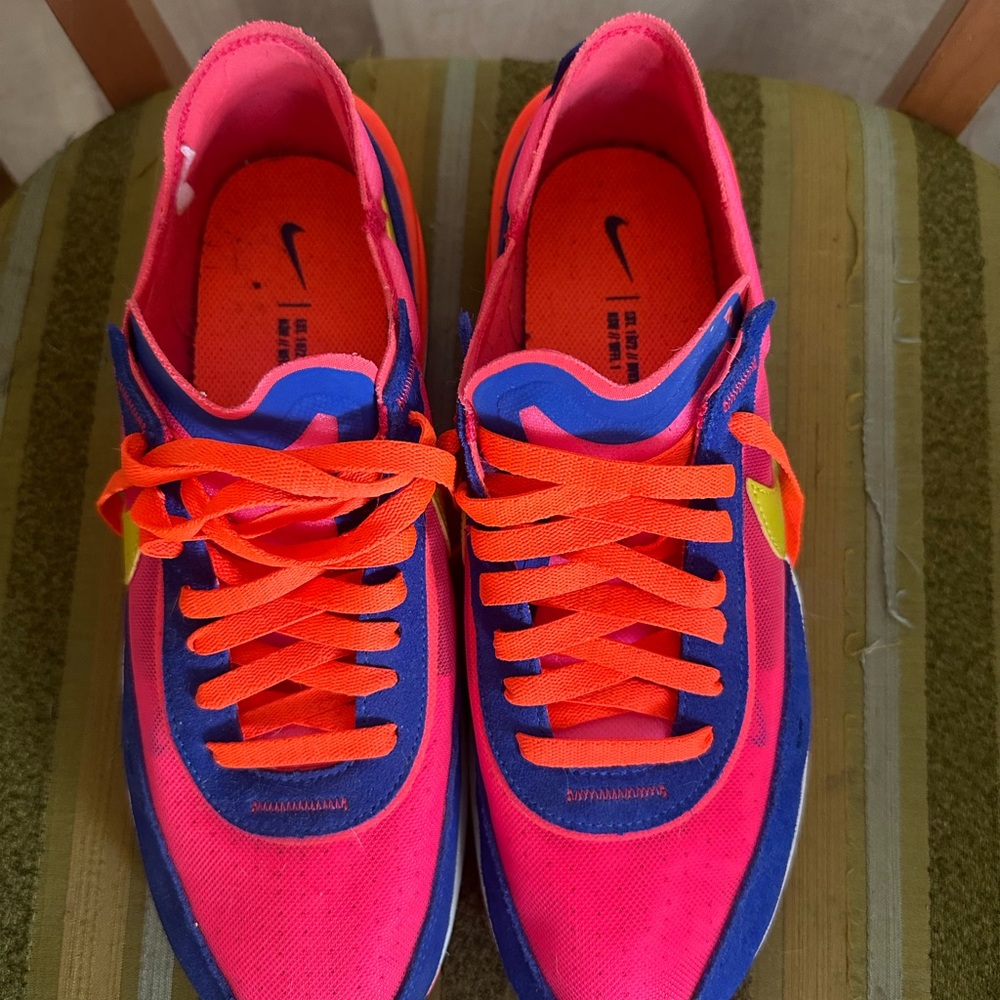 Nike Waffle Bright Pink and Orange with blue accents Athletic Shoes